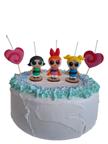 Velas De Cumpleaños Las Chicas Superpoderosas de Colores 5pz Toppers Cake Decoracion De Pastel