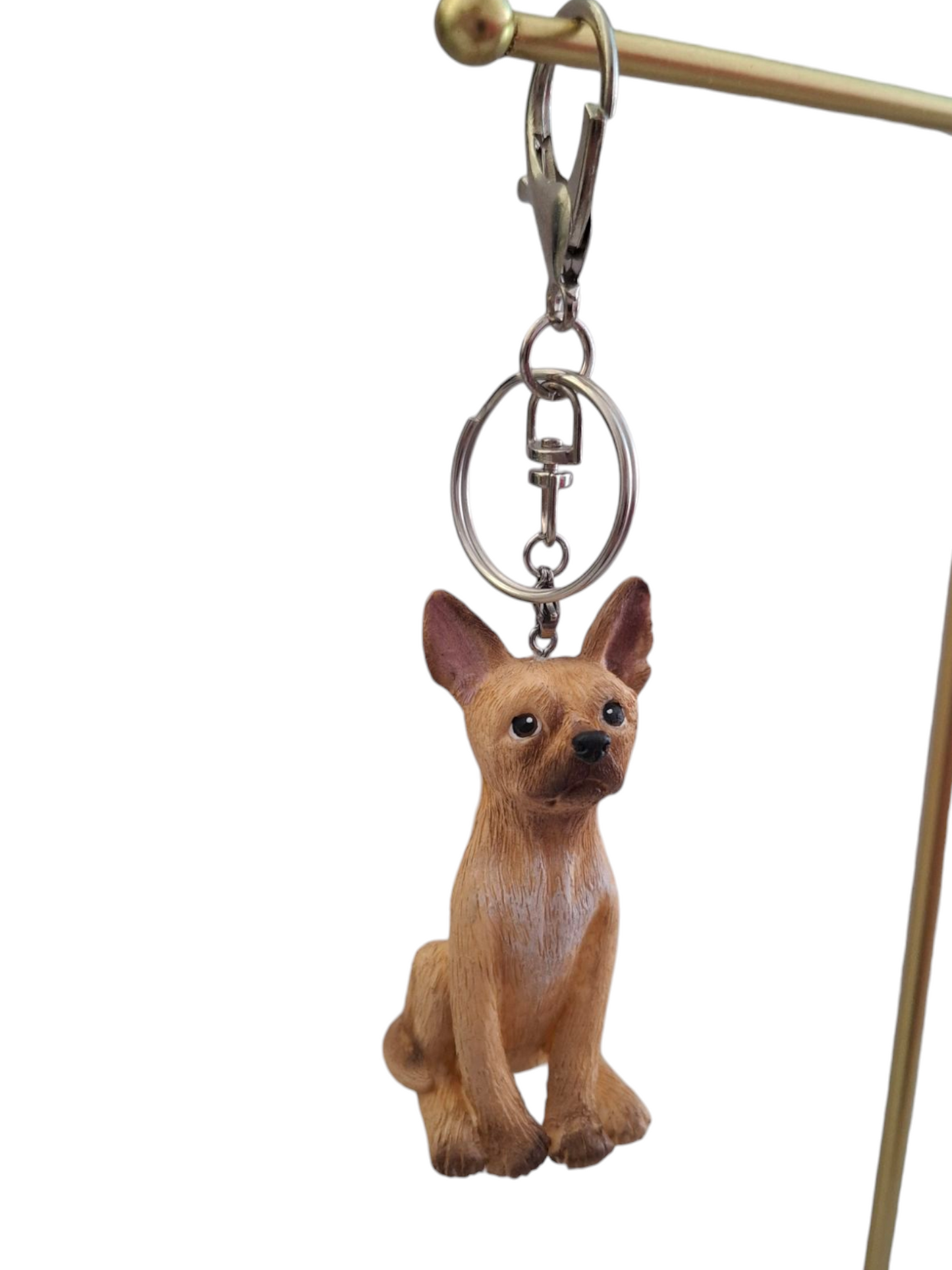 Llavero 3D de perrito Chihuahua varios colores llavero y colgante, diseño perro 1pz