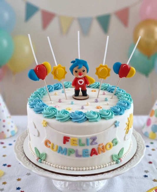 El payasito Plim Plim velas de cumpleaños, fiesta temática, decoración pastel topper cake, 5pz