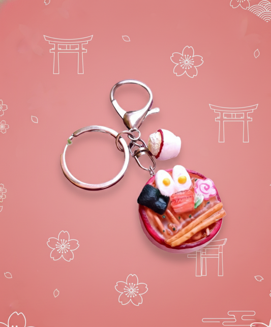 Llavero 3D ramen japonés diseño comida 1pz