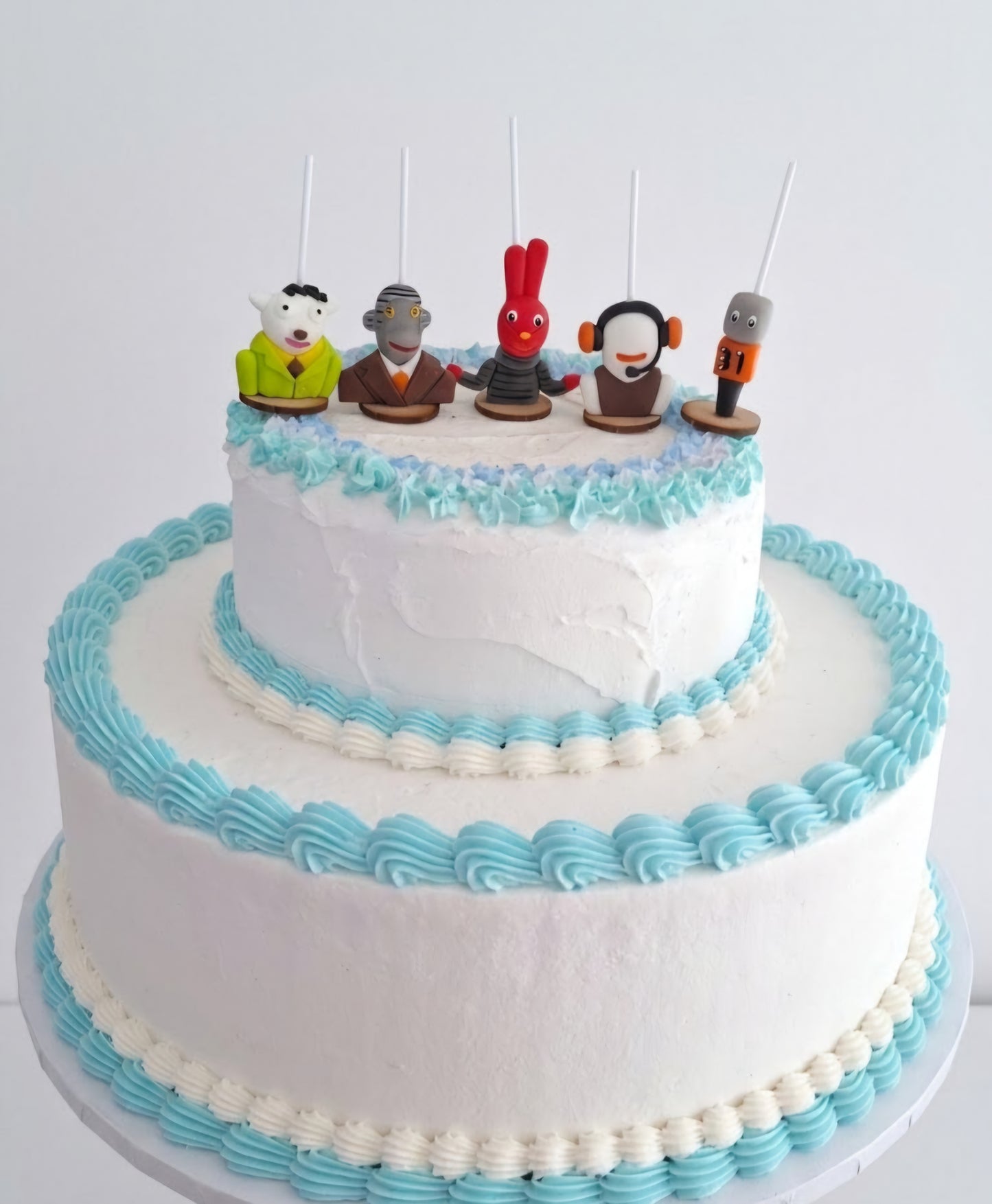 Velas de cumpleaños 31 minutos, bodoque y sus amigos, 5 pz más 5 stickers, toppers cake, decoración temática