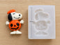 Snoopy con disfraz de Calabaza, Mago o Momia temática Halloween molde de silicona 1pz , manualidades