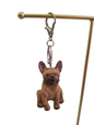 Llavero 3D de perrito bulldog francés, llavero y colgante, diseño perro 1pz