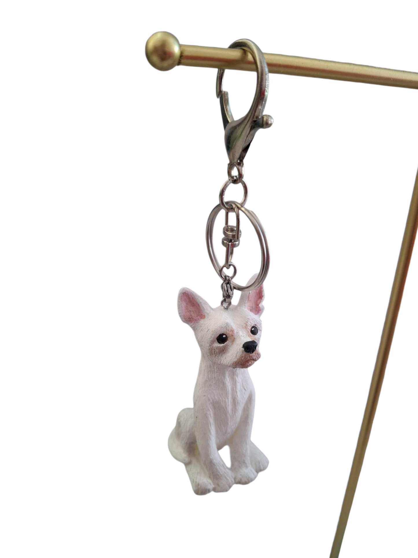 Llavero 3D de perrito Chihuahua varios colores llavero y colgante, diseño perro 1pz