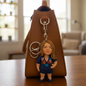 Llavero retrato caricatura realista 8cm, 1pz llavero cuerpo completo personalizado