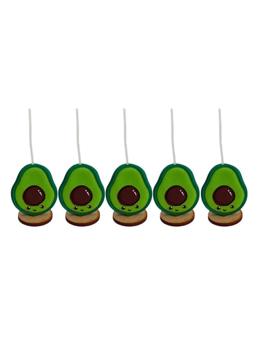 5pz Velas de cumpleaños aguacates kawai toppers cake decoracion tematica para pastel