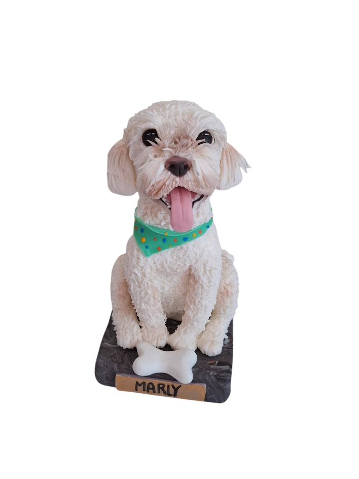 Retrato de tus mascotas 3pz, hecho a mano personalizados, 15cm