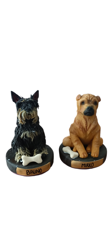 Retrato de tu mascota, recuerdo de tu perro , conmemorativo, hecho a mano 10cm, 1pz, PERSONALIZADO