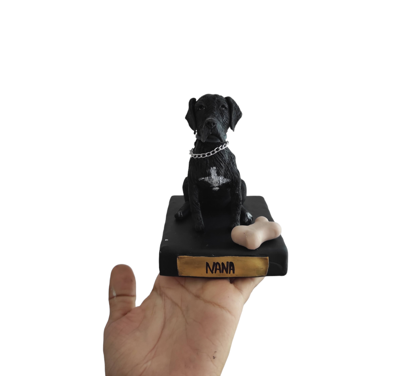 Retrato de tu mascota, recuerdo de tu perro , conmemorativo, hecho a mano 10cm, 1pz, PERSONALIZADO