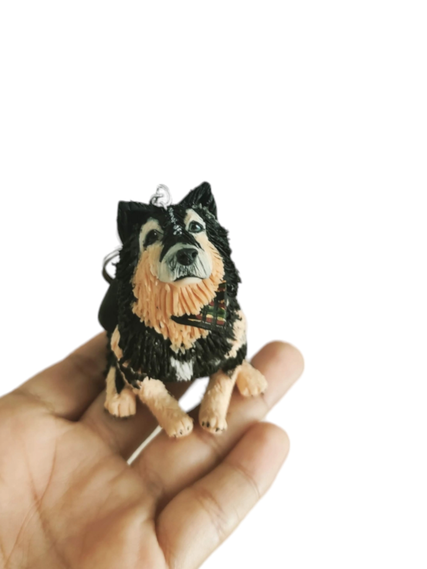 Llavero retrato de tu mascota, recuerdo de tu perro, retratos conmemorativos de tu mascota, Hecho a mano, 6cm, 1pz, PERSONALIZADO