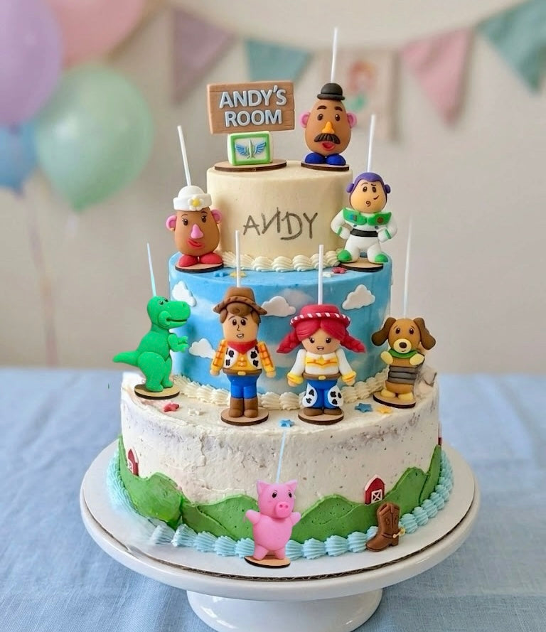 Velas de cumpleaños Toy Story , 8pz, Woody, Jessy , Buzz, Slinky, Sr. y Sr. cara de papa, Rex y Hamm, toppers cake, decoración temática Disney