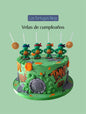 Las tortugas ninja velas para pastel 6pz, fiesta temática , decoración de cumpleaños, toppers cake