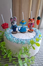 Zootopia 2, velas para pastel de cumpleaños 5pz , Nico, Judy y Gary, fiesta temática, toppers cake