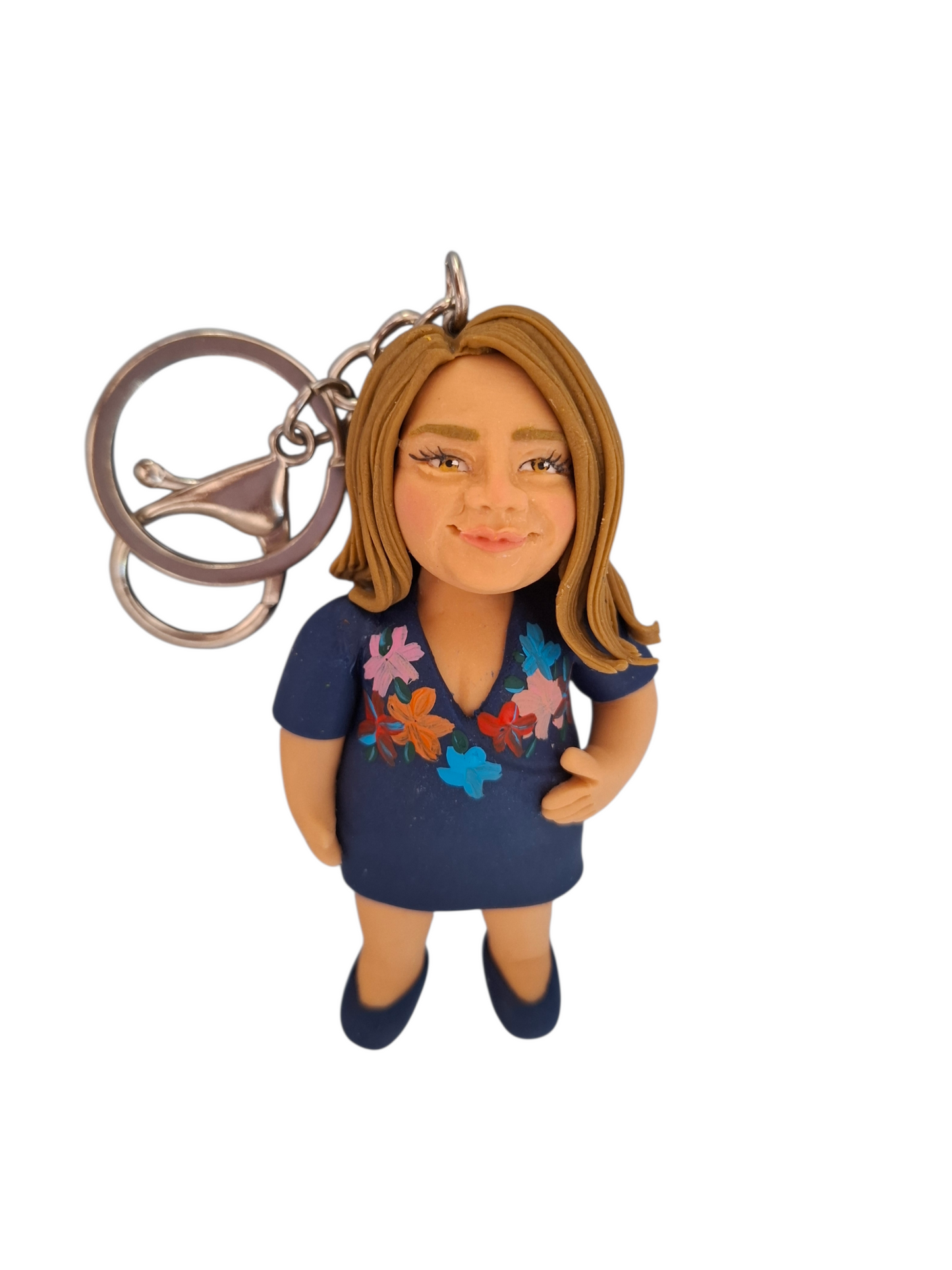 Llavero retrato caricatura realista 8cm, 1pz llavero cuerpo completo personalizado