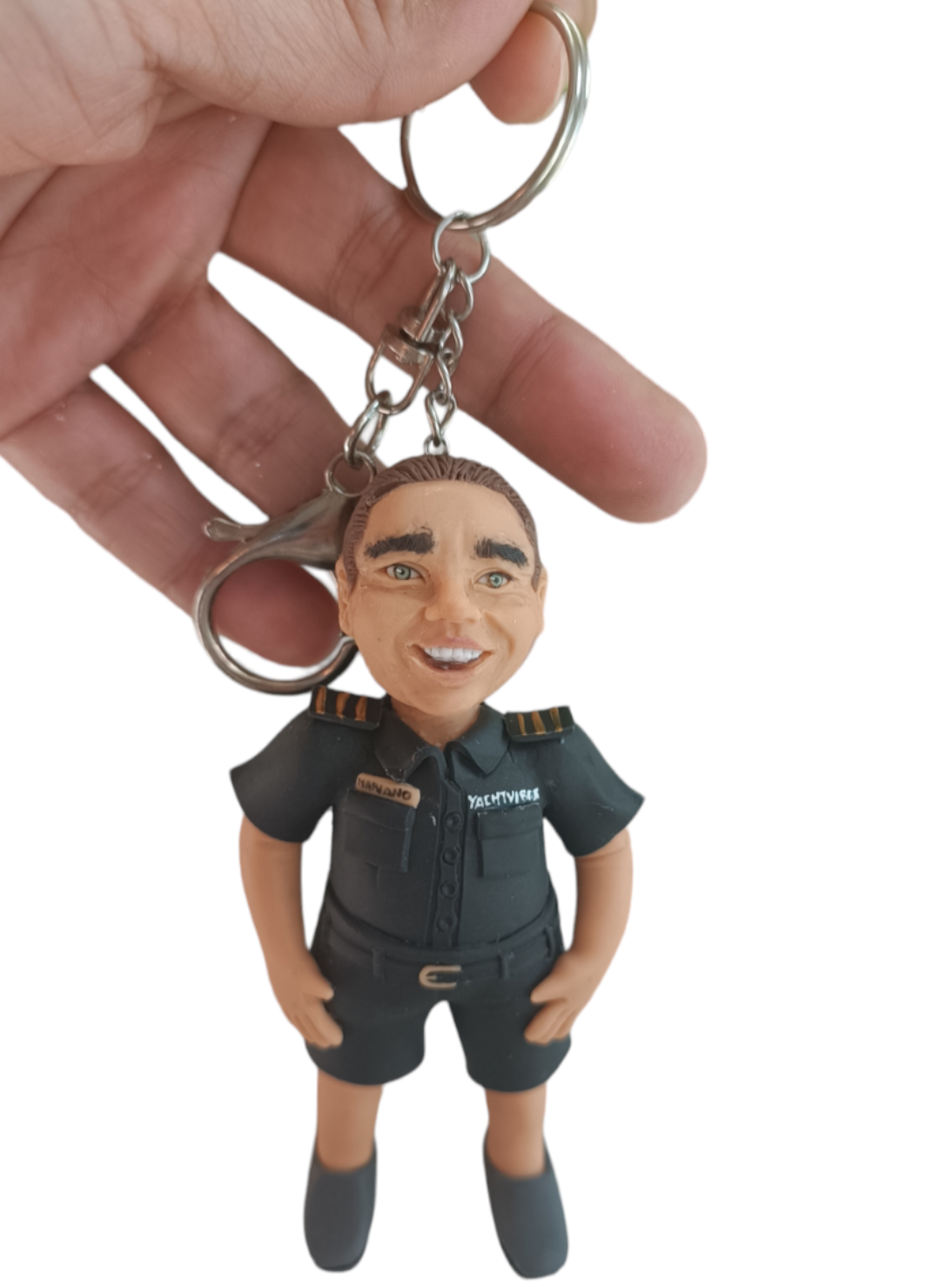 Llavero retrato caricatura realista 8cm, 1pz llavero cuerpo completo personalizado