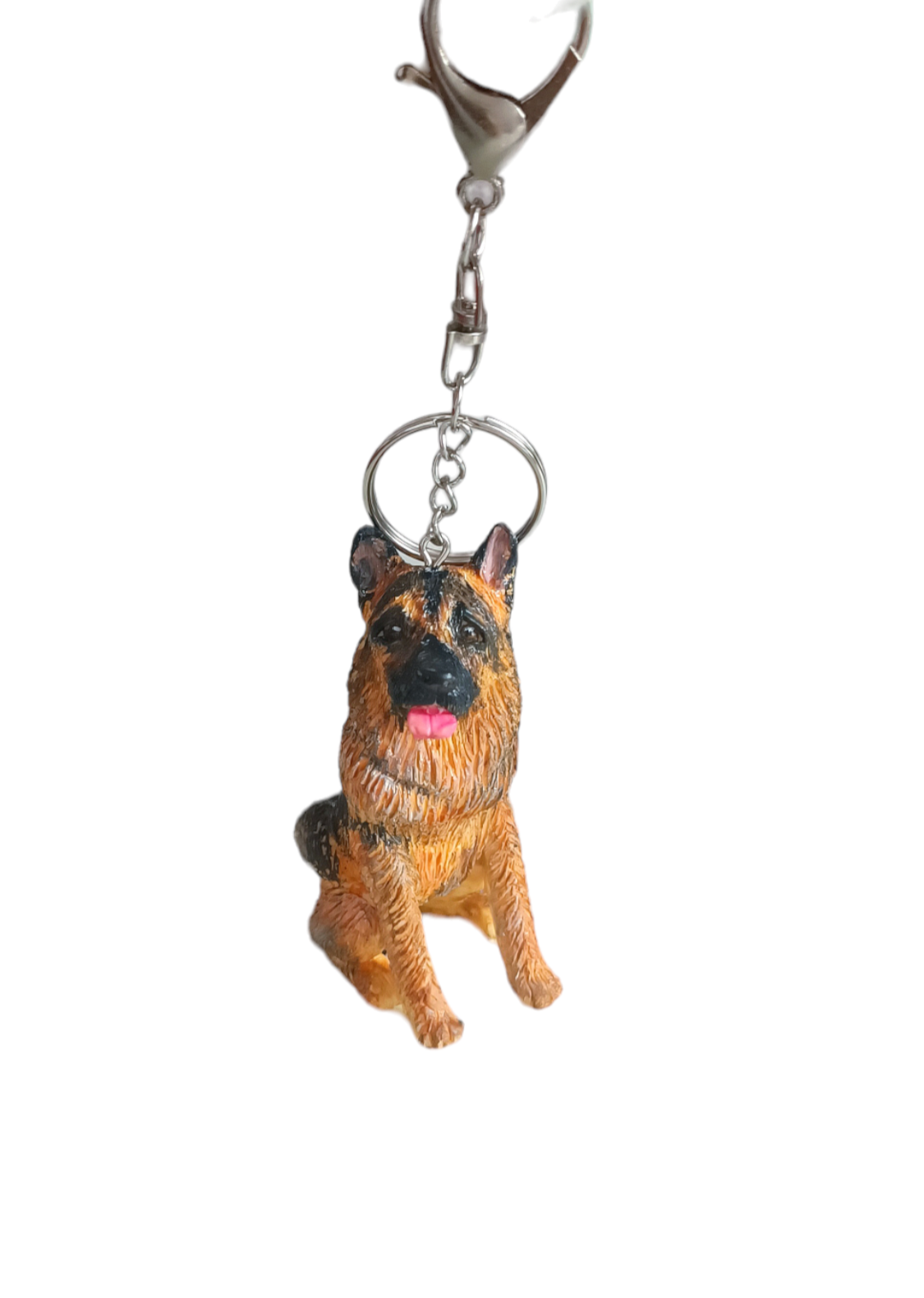 Llavero 3D de perrito Pastor alemán, llavero y colgante, diseño perro 1pz