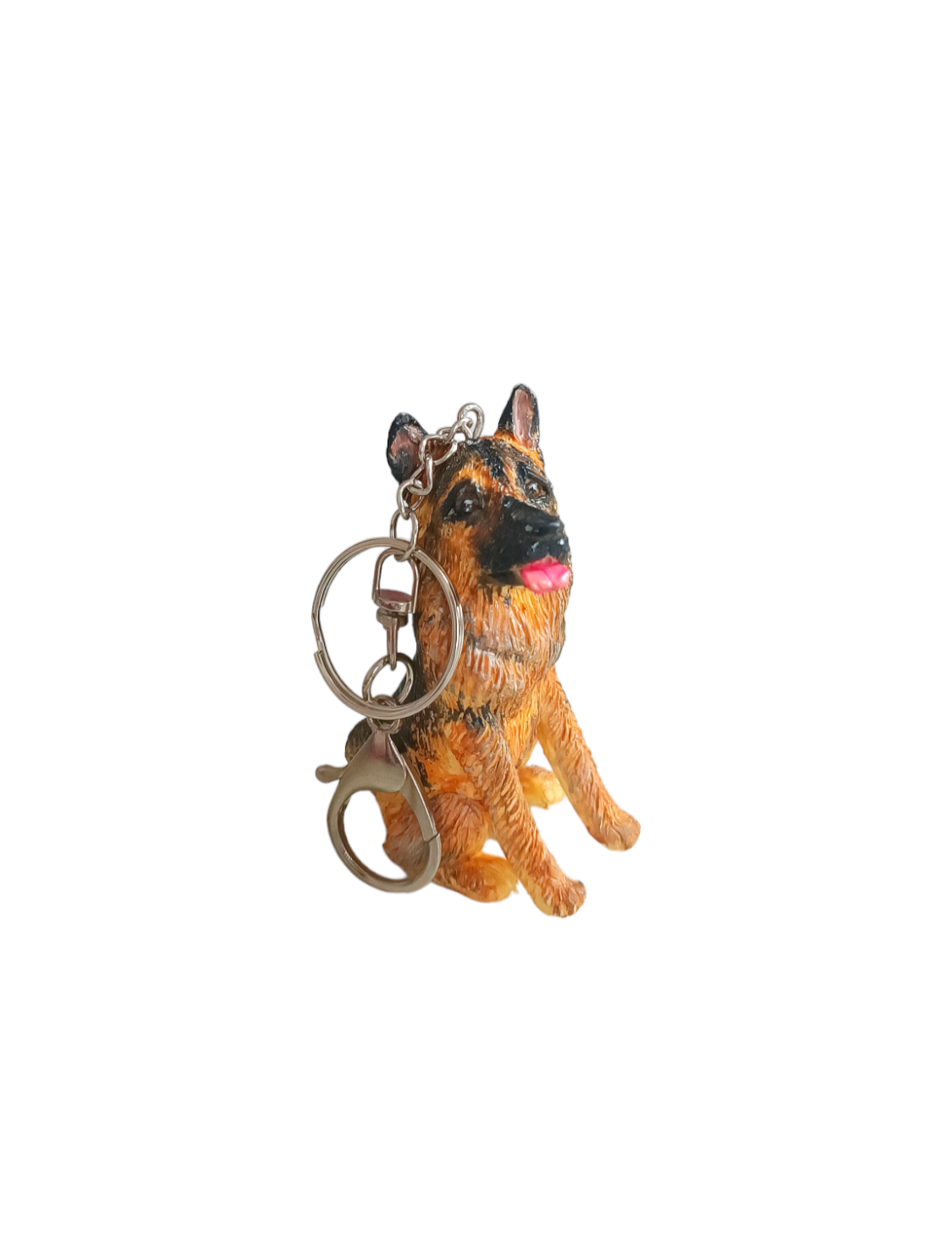 Llavero 3D de perrito Pastor alemán, llavero y colgante, diseño perro 1pz
