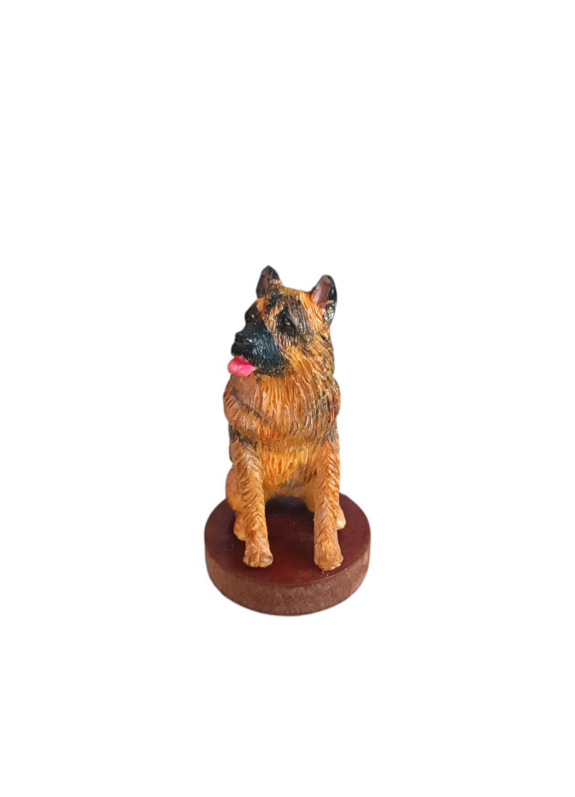 Figura decorativa Pastor Alemán, figura de perrito, 1pz, decoración escritorio
