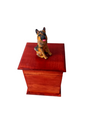 Urna Perro Pastor Alemán , Urna Para Ceniza De Mascotas Con Figura 3D 1pz