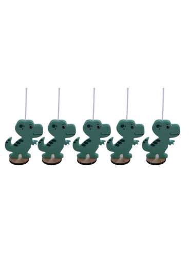 Velas de cumpleaños Dinosaurios de colores 5pz toppers cake decoracion de pastel