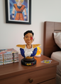 Busto decorativo de una persona a retrato, caricatura personalizada 20cm