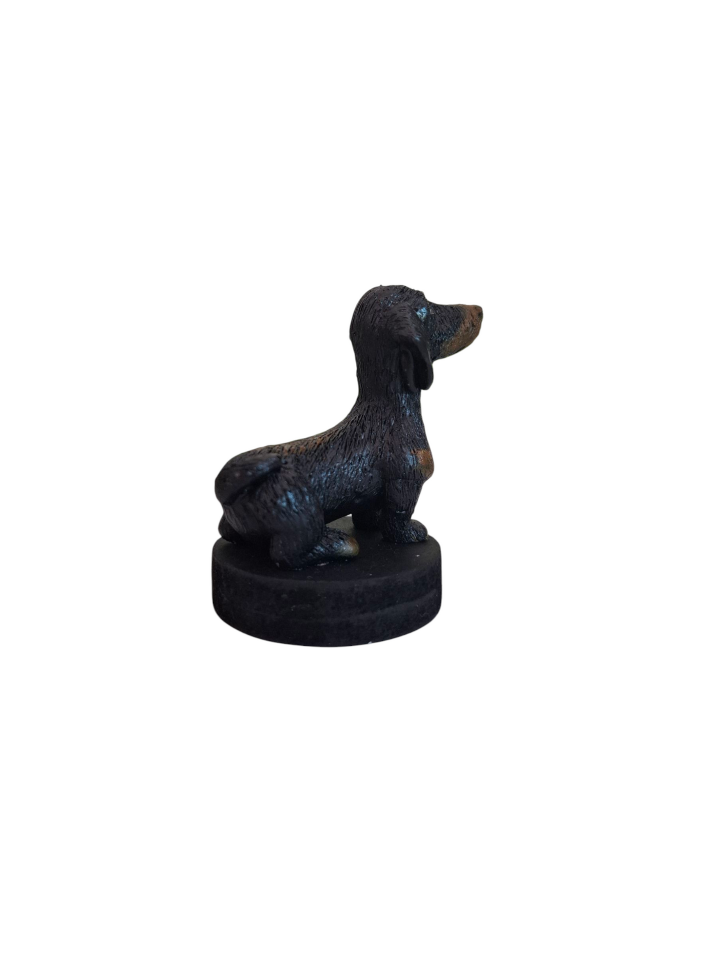 Figura perro salchicha , decoración escritorio, 1pz, mascotas decorativas