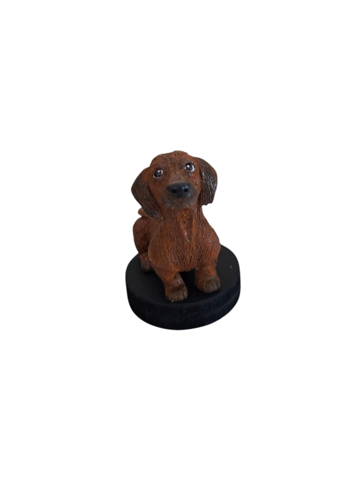 Figura perro salchicha , decoración escritorio, 1pz, mascotas decorativas