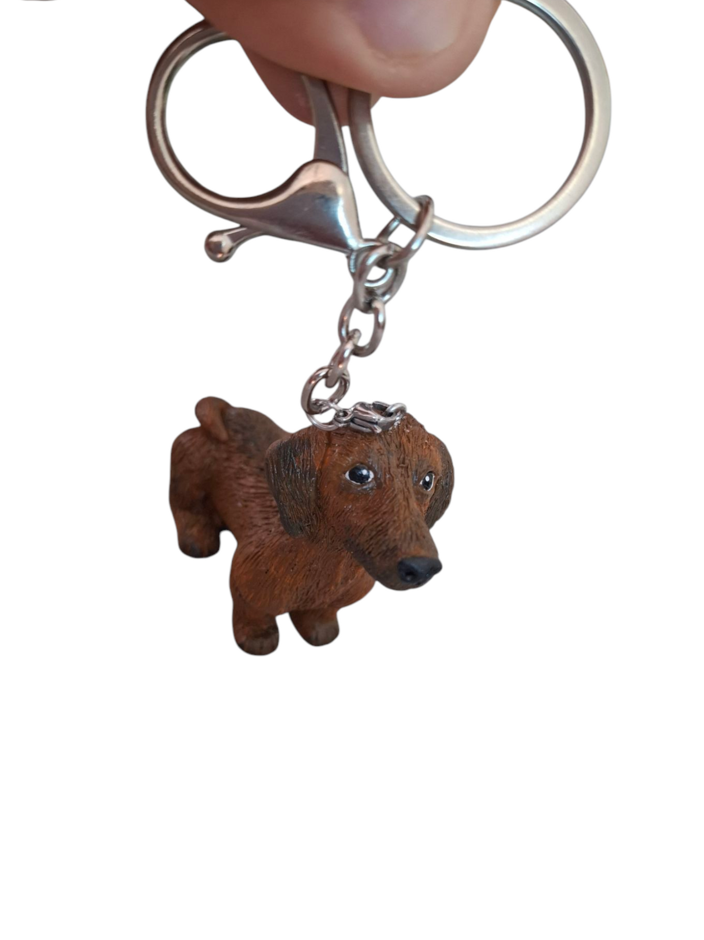 Llavero 3D de perrito salchicha, llavero y colgante, diseño perro 1pz