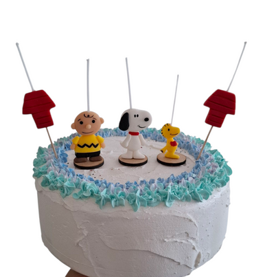 Velas de cumpleaños Snoopy, Charlie brown 5pz toppers cake decoración temática para pastel