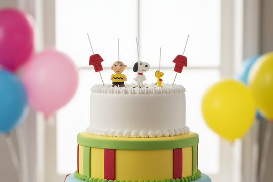 Velas de cumpleaños Snoopy, Charlie brown 5pz toppers cake decoración temática para pastel