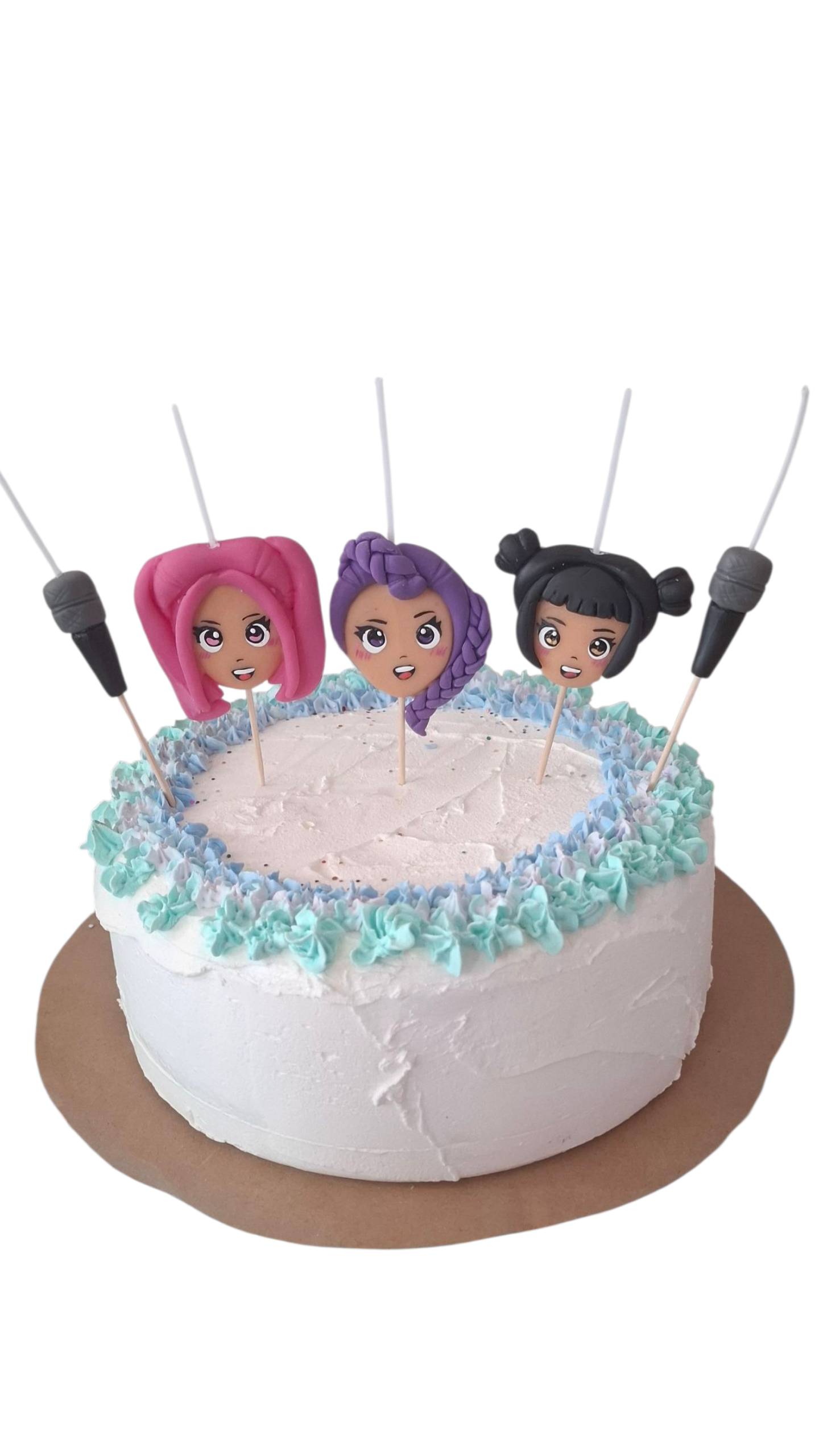 Velas de cumpleaños Kpop Demon Hunters 5pz toppers cake decoración de pastel