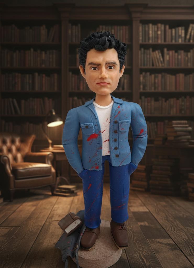 Figura retrato realista caricatura 20cm, personalizadas desde una foto