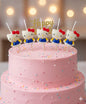 5pz Velas de cumpleaños Hello Kitty toppers cake decoracion tematica para pastel
