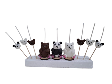 Velas de cumpleaños Osos escandalosos 9pz toppers cake decoracion de pastel