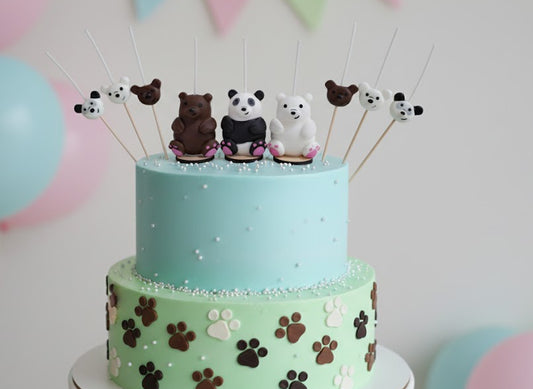 Velas de cumpleaños Osos escandalosos 9pz toppers cake decoracion de pastel