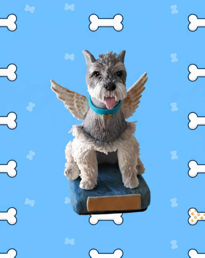 Retrato de tu mascota, recuerdo de tu perro, Retrato conmemorativo de mascota – Hecho a mano 15cm , 1pz