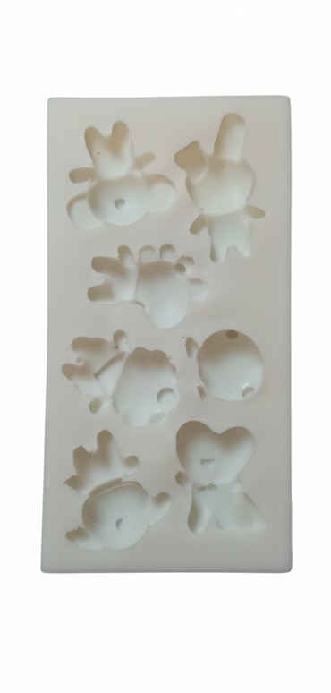 Molde silicona modelo BTS Personajes animados k-pop