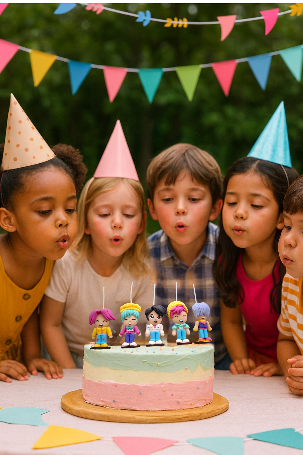 5pz Velas de cumpleaños Saja Boys, demon hunters ,kpop