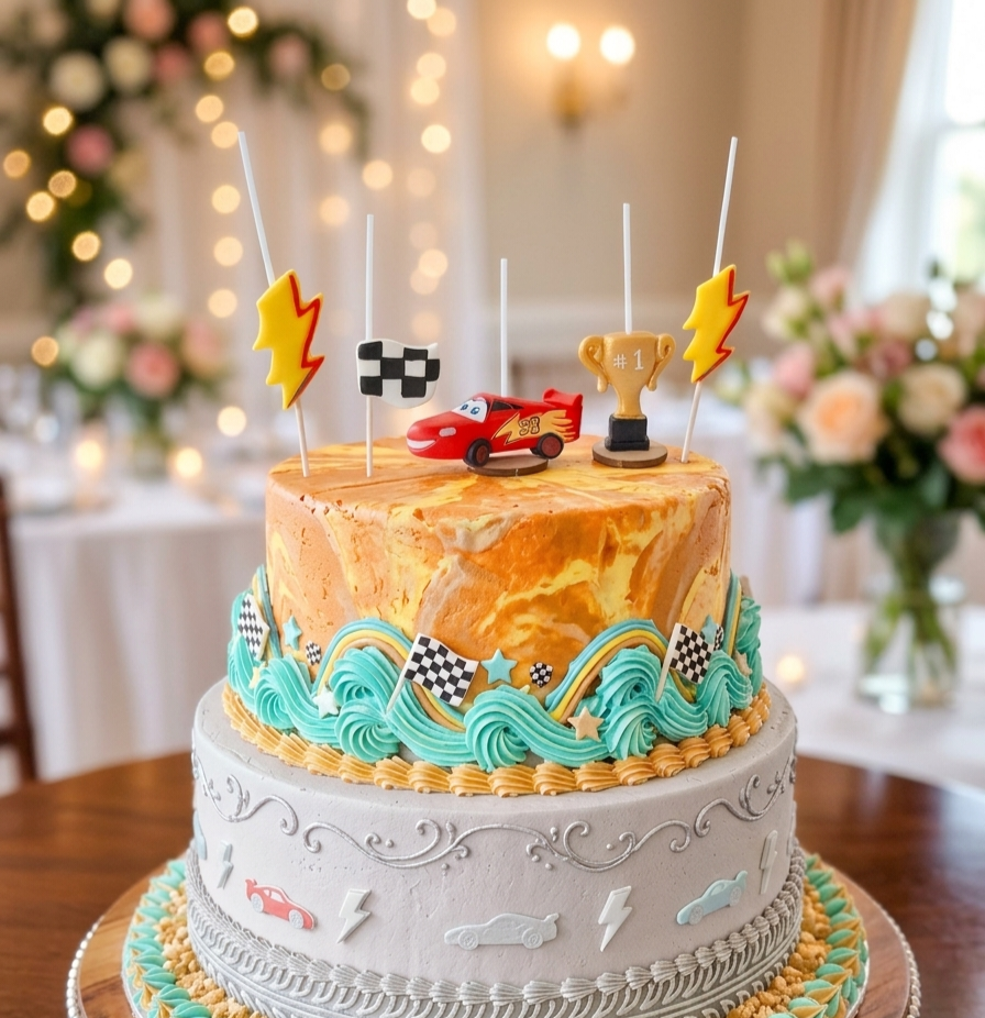Velas cumpleaños Cars Rayo Mcqueen 5pz, fiesta tematica coches, toppers cake decoración
