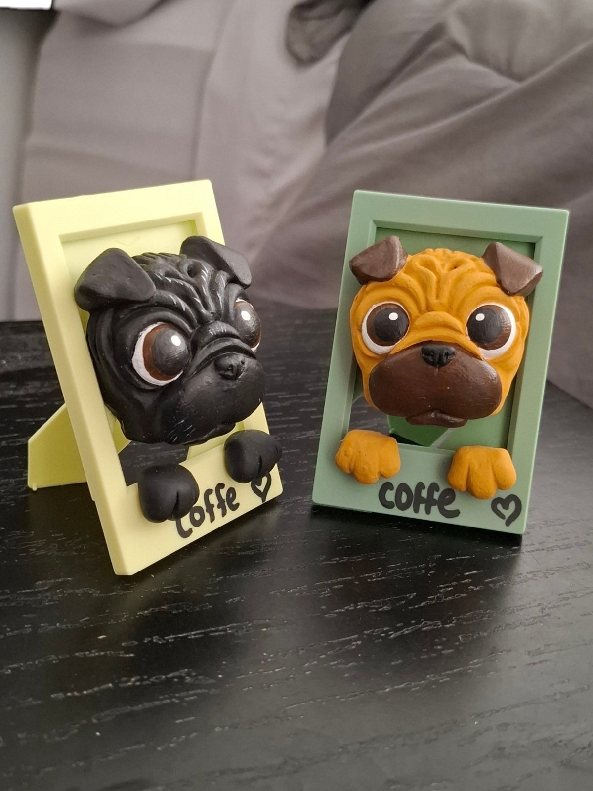 Imán y portaretrato , dúo perfecto  para regalar, diseño pug, pugsito 1pz