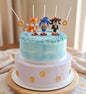 Velas de cumpleaños sonic y sus amigos 5pz , toppers cake decoracion tematica