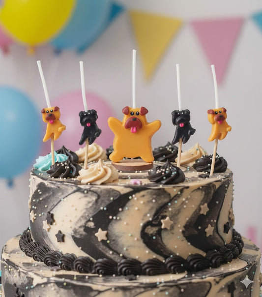 Velas de cumpleaños pugs, pugsitos lindos 5pz toppers cake decoracion de pastel